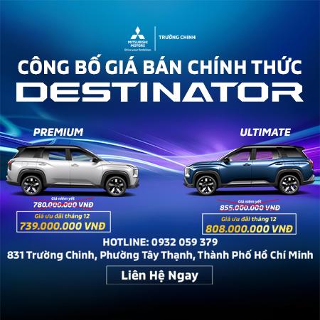 GIÁ XE MITSUBISHI DESTINATOR THÁNG 12